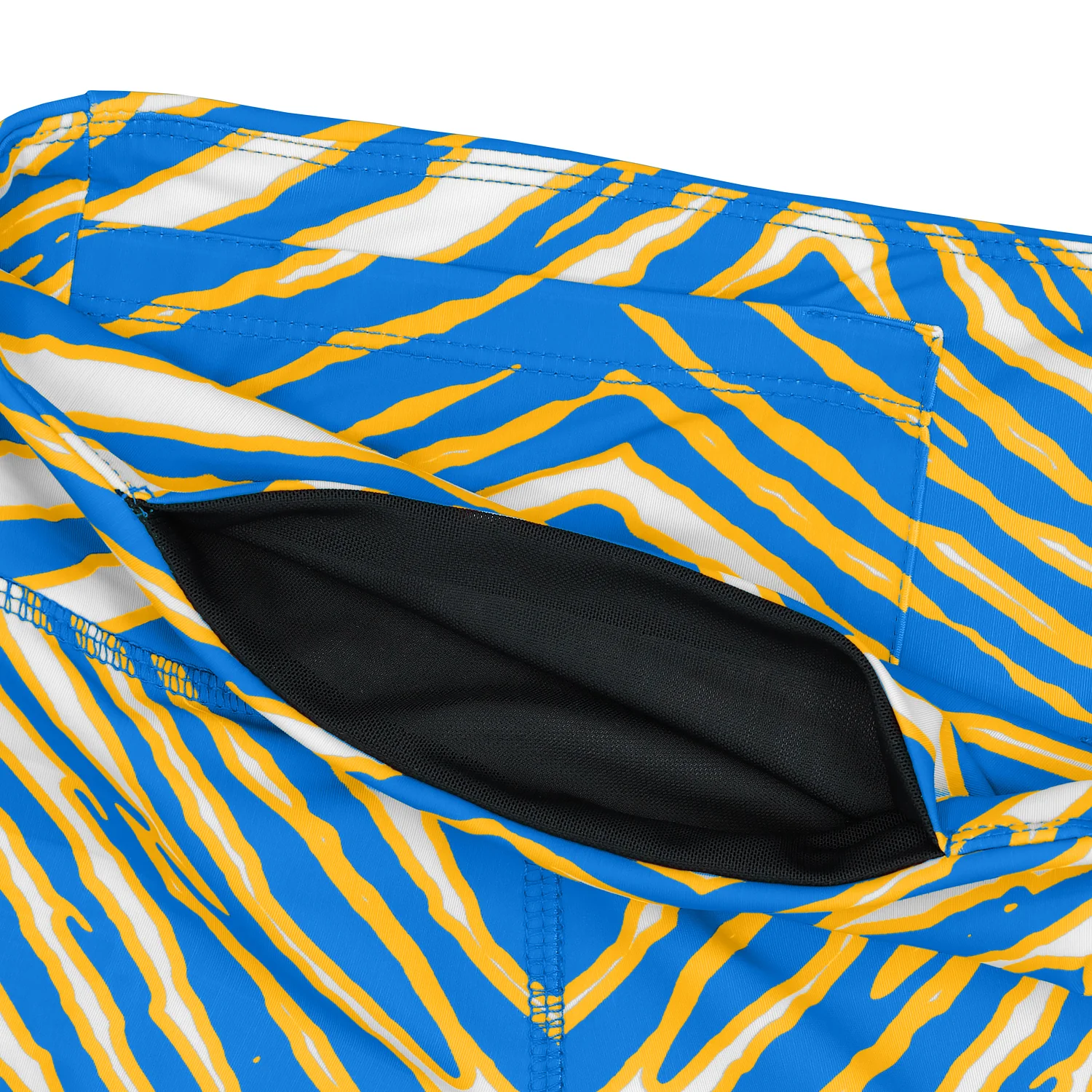 Zubaz NFL Women's 2 Pack Zebra 2 Color And Marble Leggings with Pimary Logo, Los Angeles Chargers - Image 7