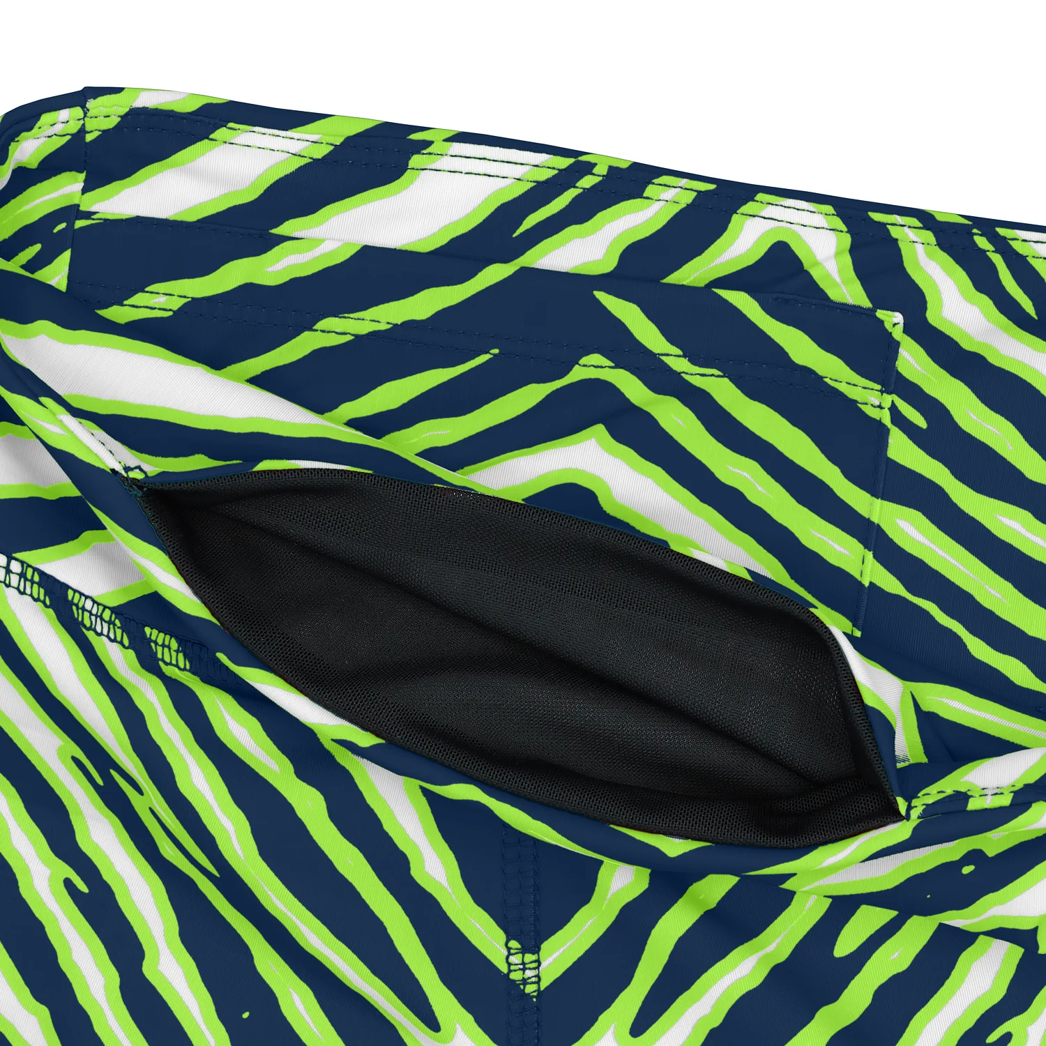 Zubaz NFL Women's 2 Pack Zebra 2 Color And Marble Leggings with Pimary Logo, Seattle Seahawks - Image 7