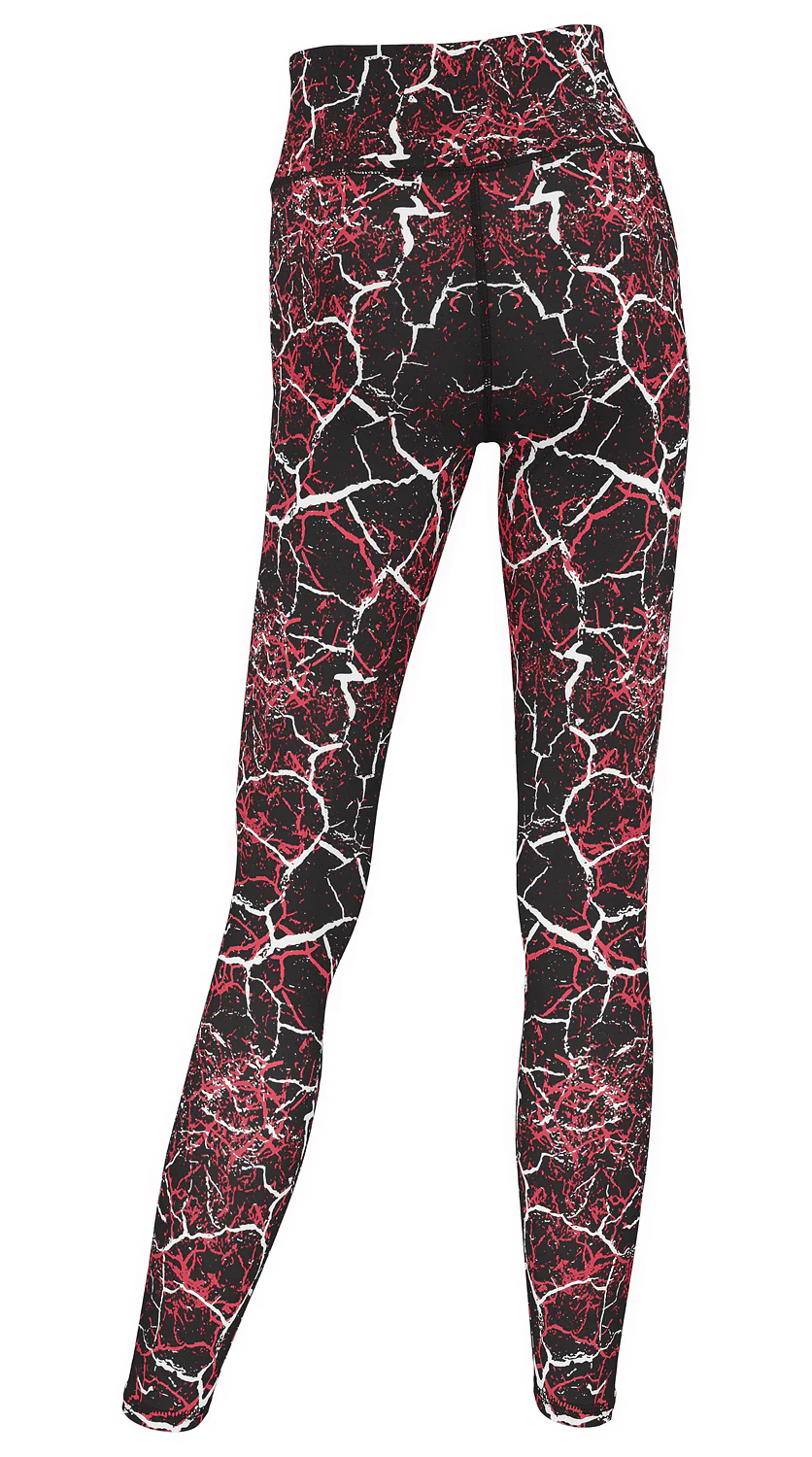 Zubaz NFL Women's 2 Pack Zebra 2 Color And Marble Leggings with Pimary Logo, Tampa Bay Buccaneers - Image 3
