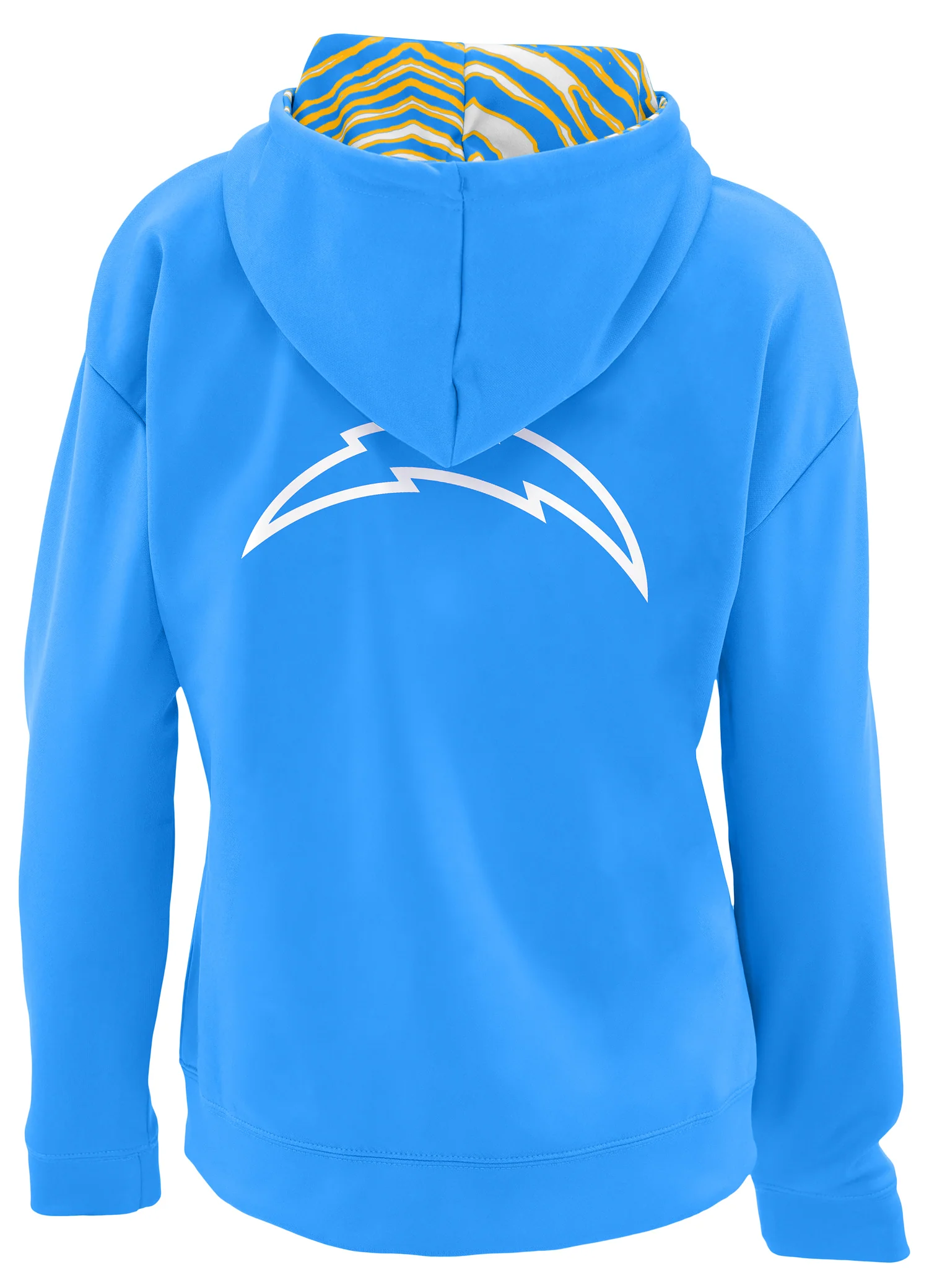 Zubaz NFL Women's 3 Color Zebra Liner Full Zip Hoodie, LOS ANGELES CHARGERS - Image 14