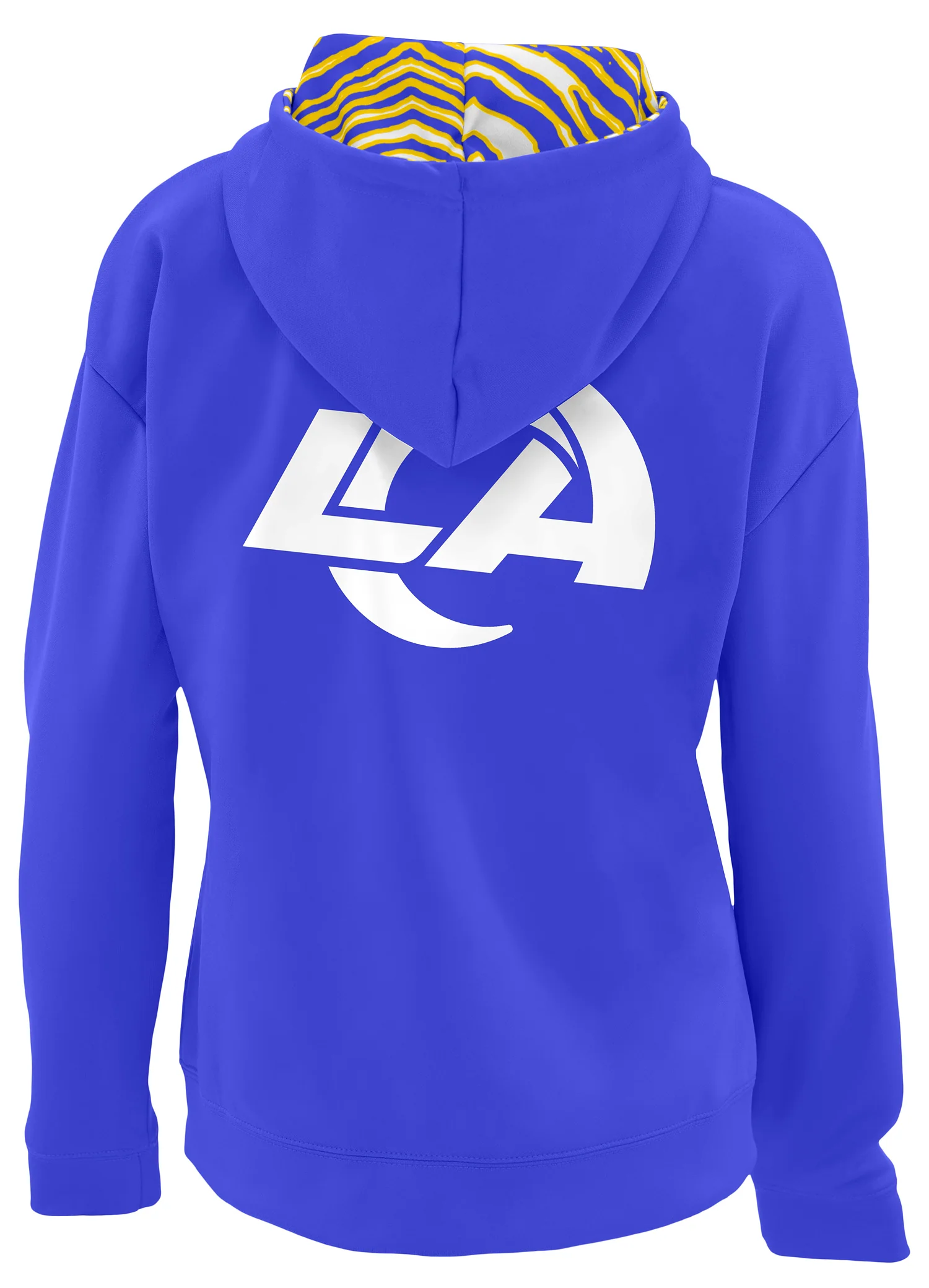 Zubaz NFL Women's 3 Color Zebra Liner Full Zip Hoodie, LOS ANGELES RAMS - Image 7