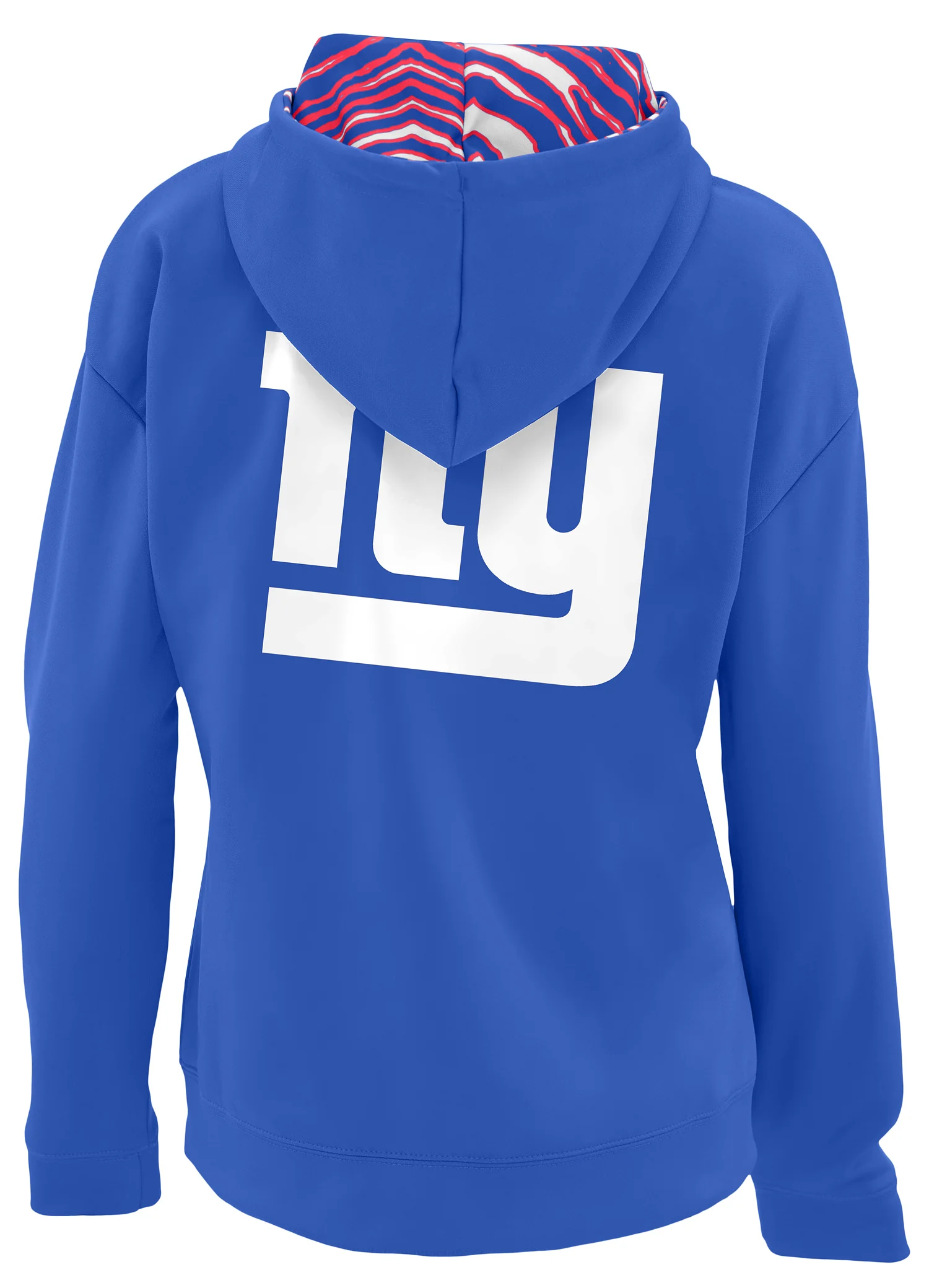 Zubaz NFL Women's 3 Color Zebra Liner Full Zip Hoodie, NEW YORK GIANTS - Image 3