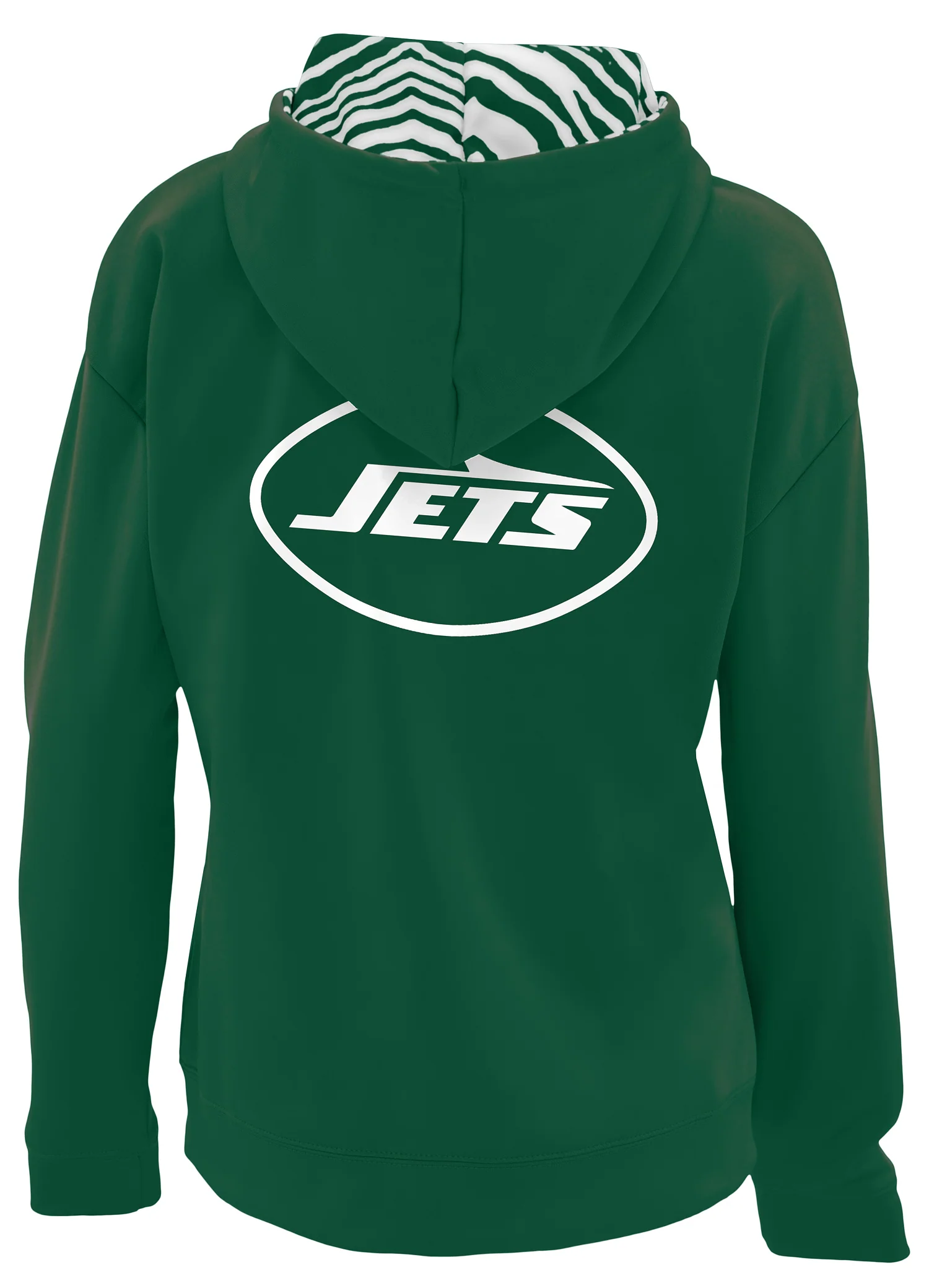 Zubaz NFL Women's 3 Color Zebra Liner Full Zip Hoodie, NEW YORK JETS - Image 16