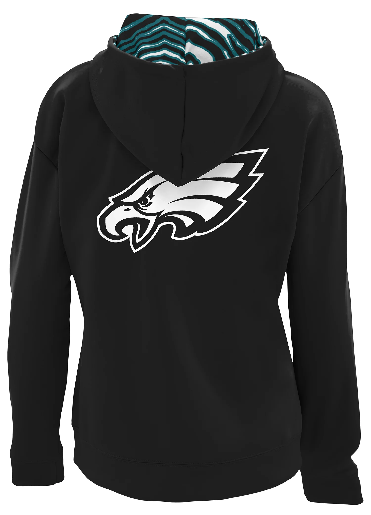 Zubaz NFL Women's 3 Color Zebra Liner Full Zip Hoodie, PHILADELPHIA EAGLES - Image 16