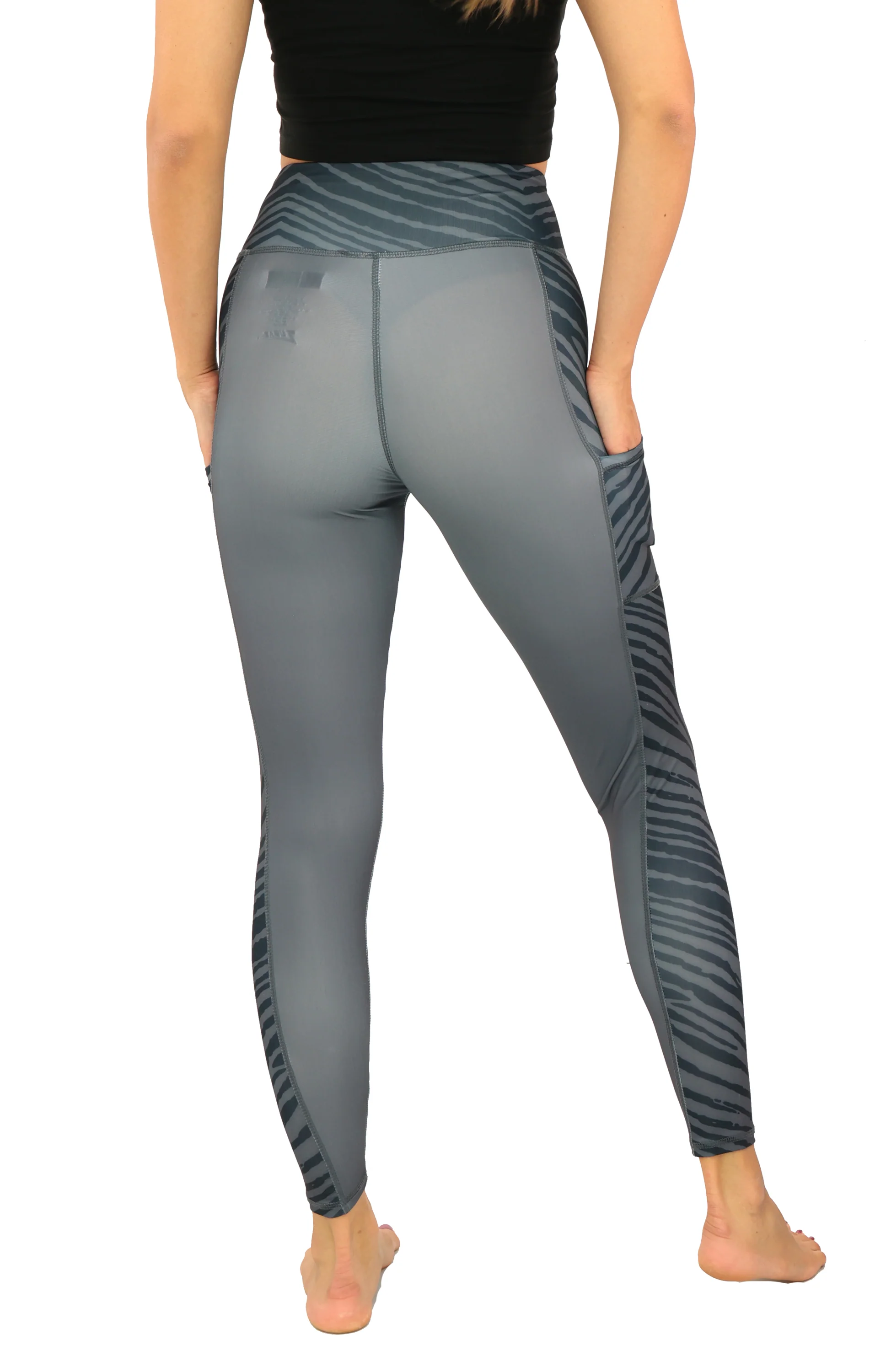 Zubaz NFL Women's Elevated Zebra Tonal Leggings, Tennessee Titans - Image 38
