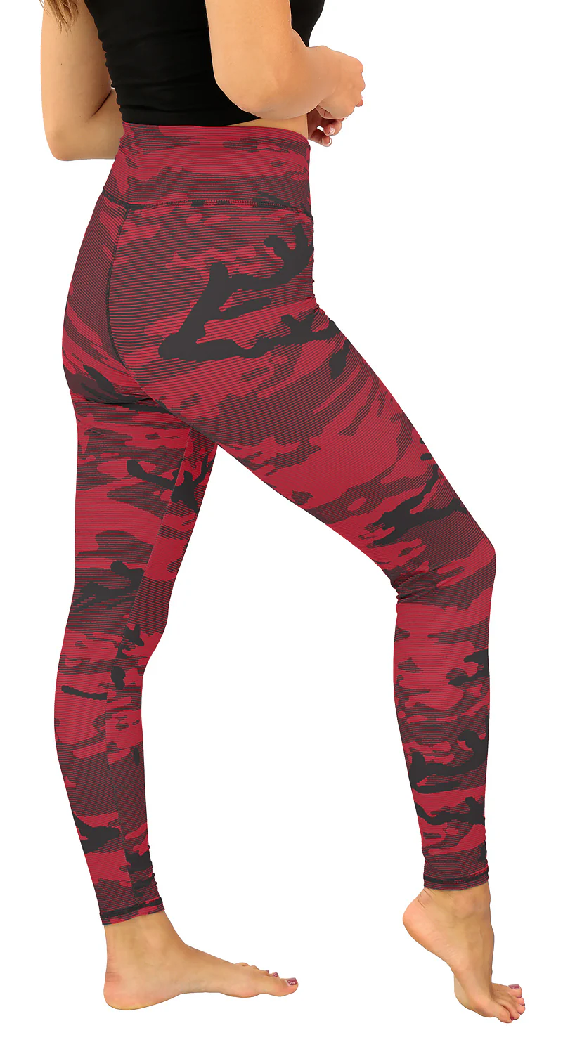 Zubaz NFL Women's Goal Line Camo Line Leggings, Kansas City Chiefs - Image 3