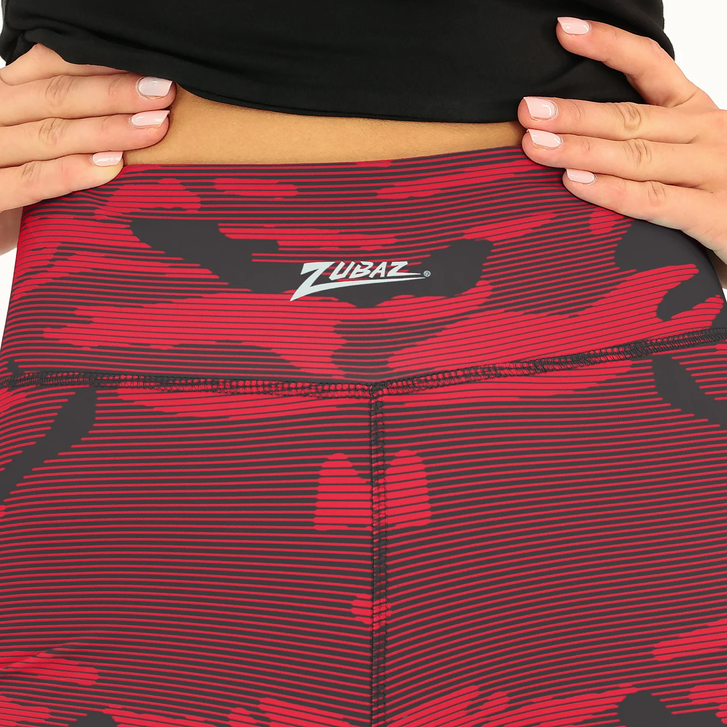 Zubaz NFL Women's Goal Line Camo Line Leggings, Kansas City Chiefs - Image 4