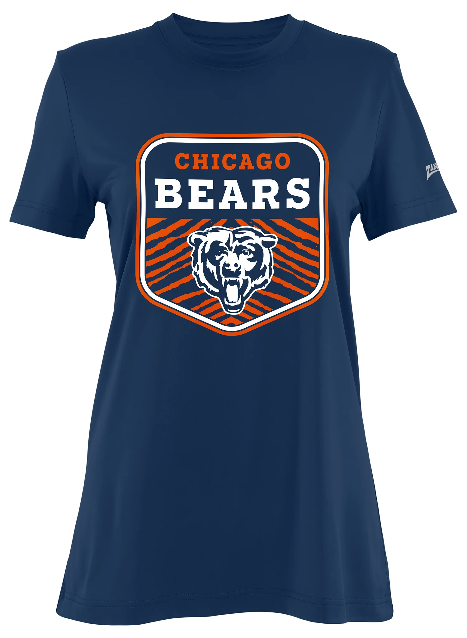 Zubaz NFL Women's Kicker Team Color Short Sleeve T-Shirt, Chicago Bears - Image 17
