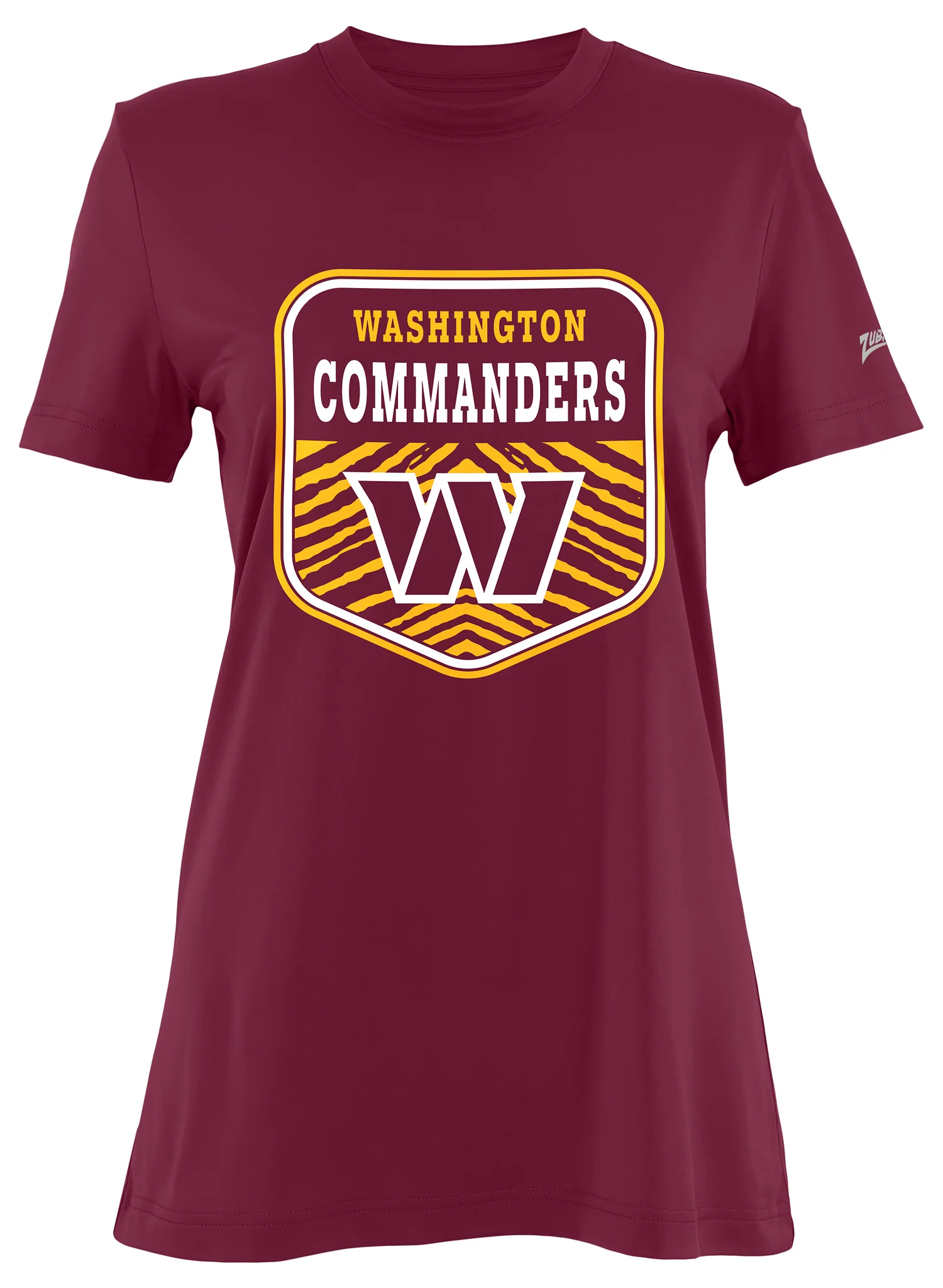 Zubaz NFL Women's Kicker Team Color Short Sleeve T-Shirt, Washington Commanders - Image 19