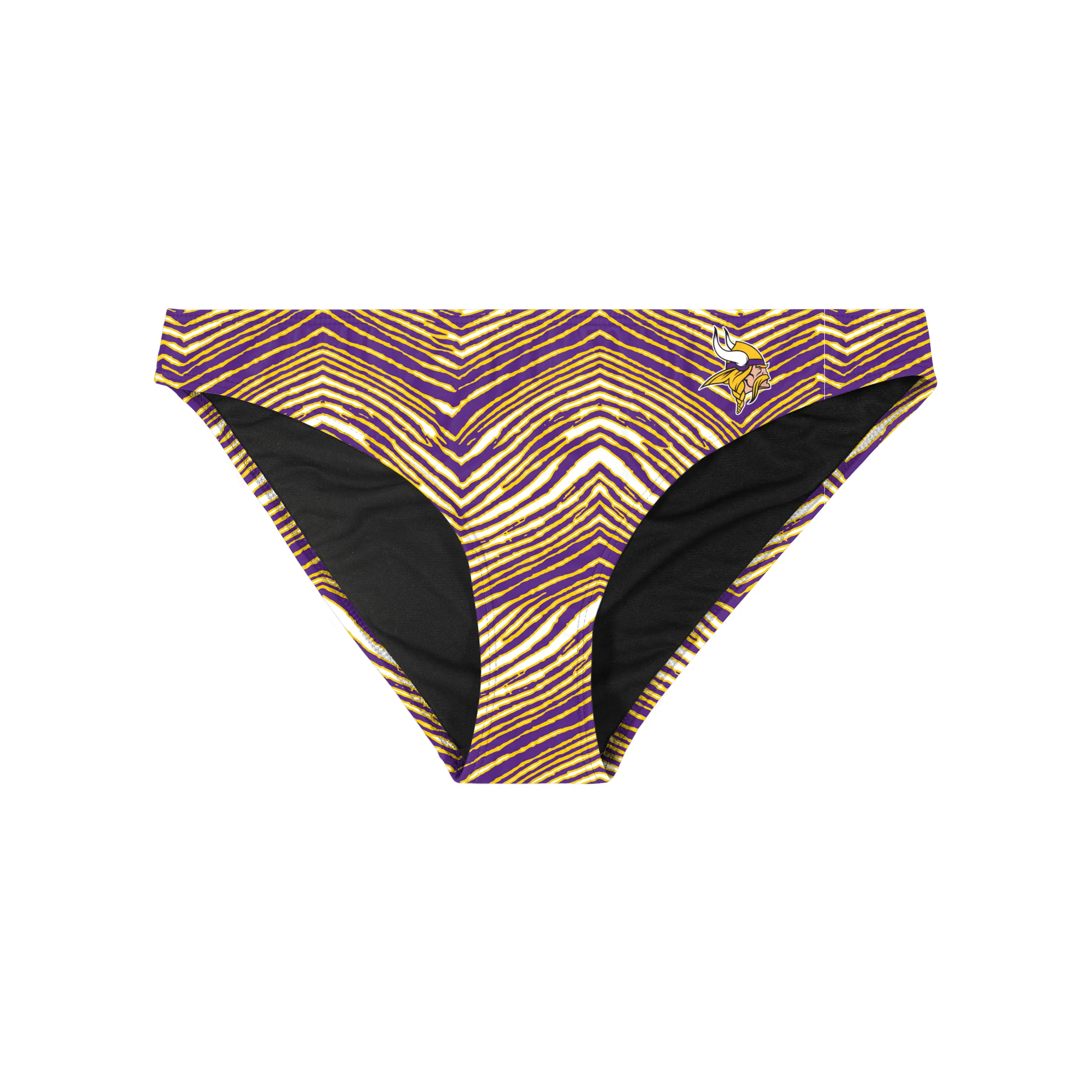 Zubaz NFL Women's Minnesota Vikings Exclusive Bikini Bottom - Image 3