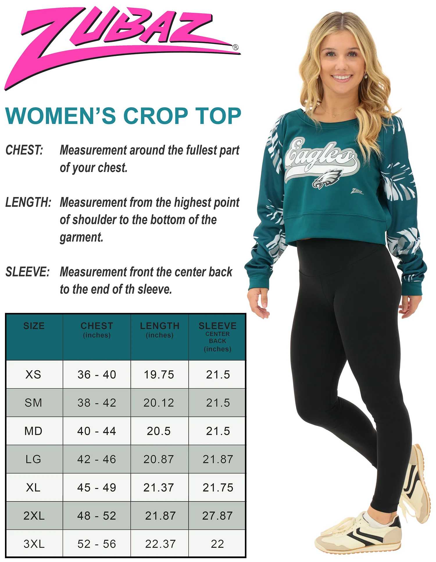 Zubaz NFL Women's Script 3 Color Leaf Boatneck Raglan Crew, INDIANAPOLIS COLTS - Image 6