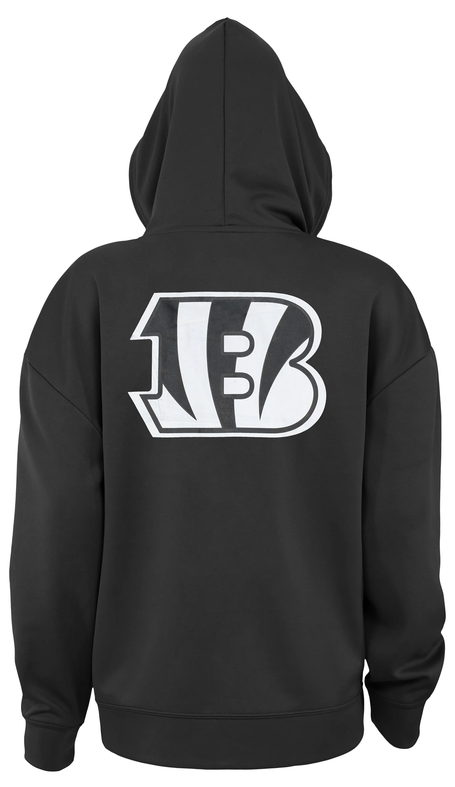 Zubaz NFL Women's Standard Full Zip Hoodie Cincinnati Bengals - Image 3