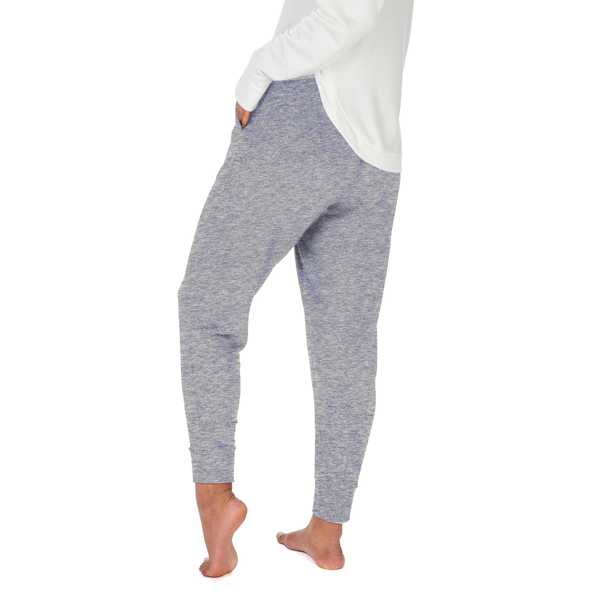 Zubaz NFL Women's Upright Soft Marled Team Color Jogger, Los Angeles Rams - Image 19
