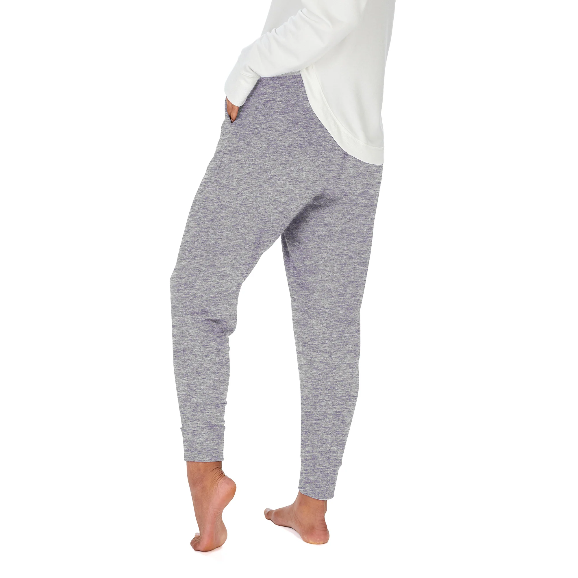 Zubaz NFL Women's Upright Soft Marled Team Color Jogger, Minnesota Vikings - Image 4