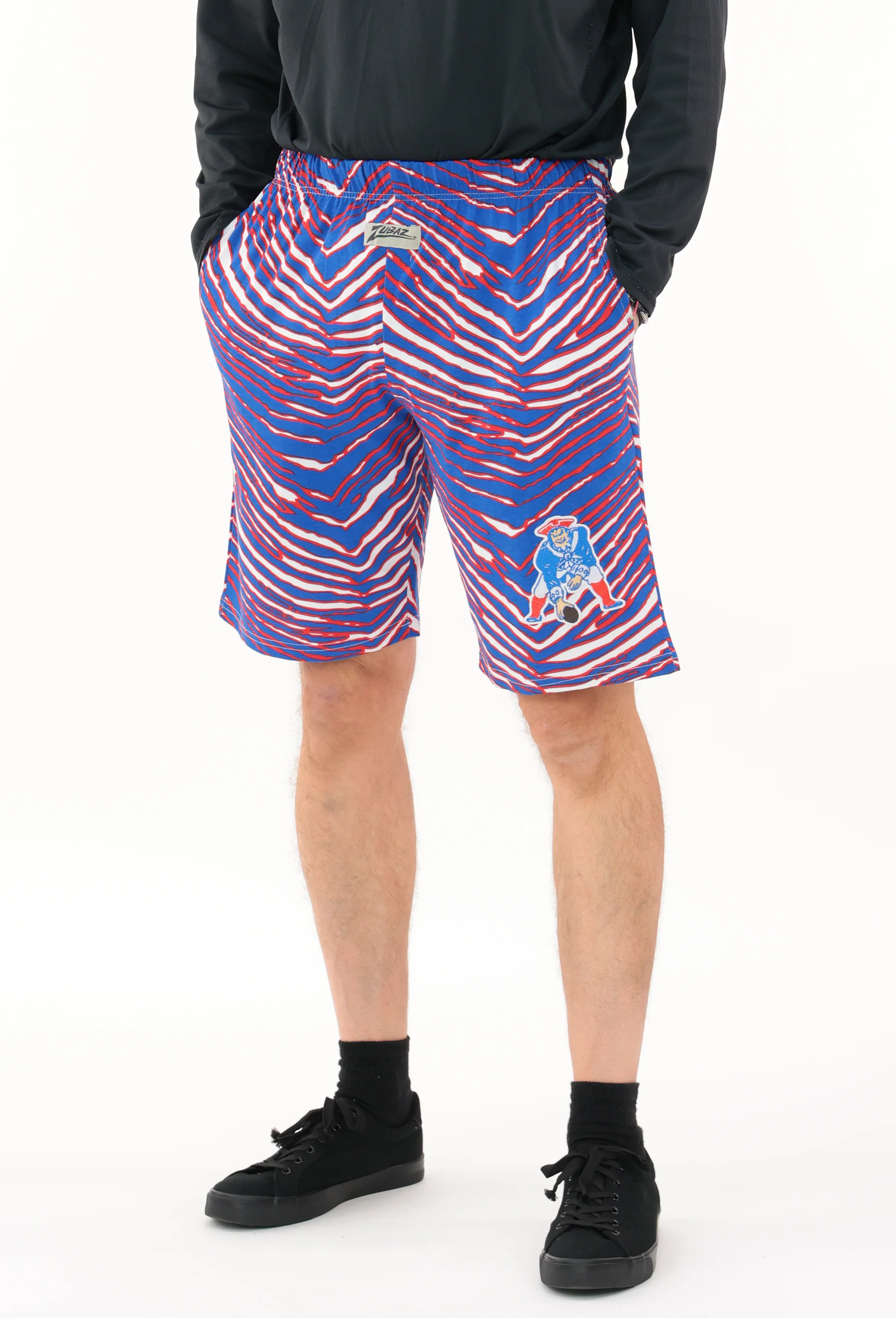 Zubaz NFL Z88 Short, Classic Colors & Marks, NEW ENGLAND PATRIOTS - Image 2