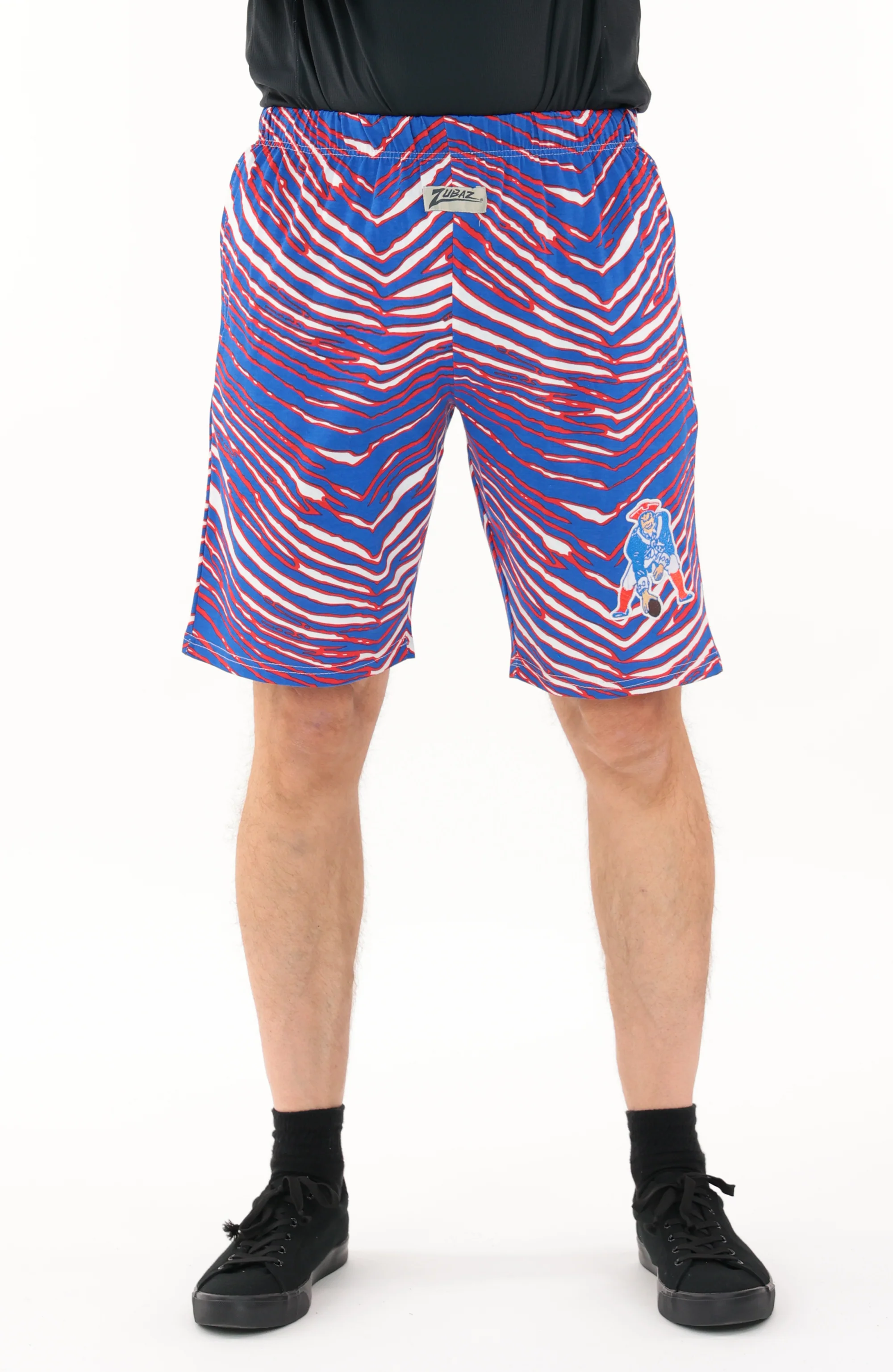 Zubaz NFL Z88 Short, Classic Colors & Marks, NEW ENGLAND PATRIOTS - Image 3