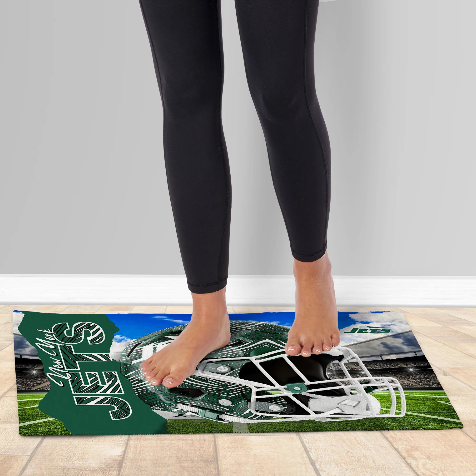 Zubaz X Northwest 20X32 WASHABLE RUG ZUBAZ - JETS - Image 2