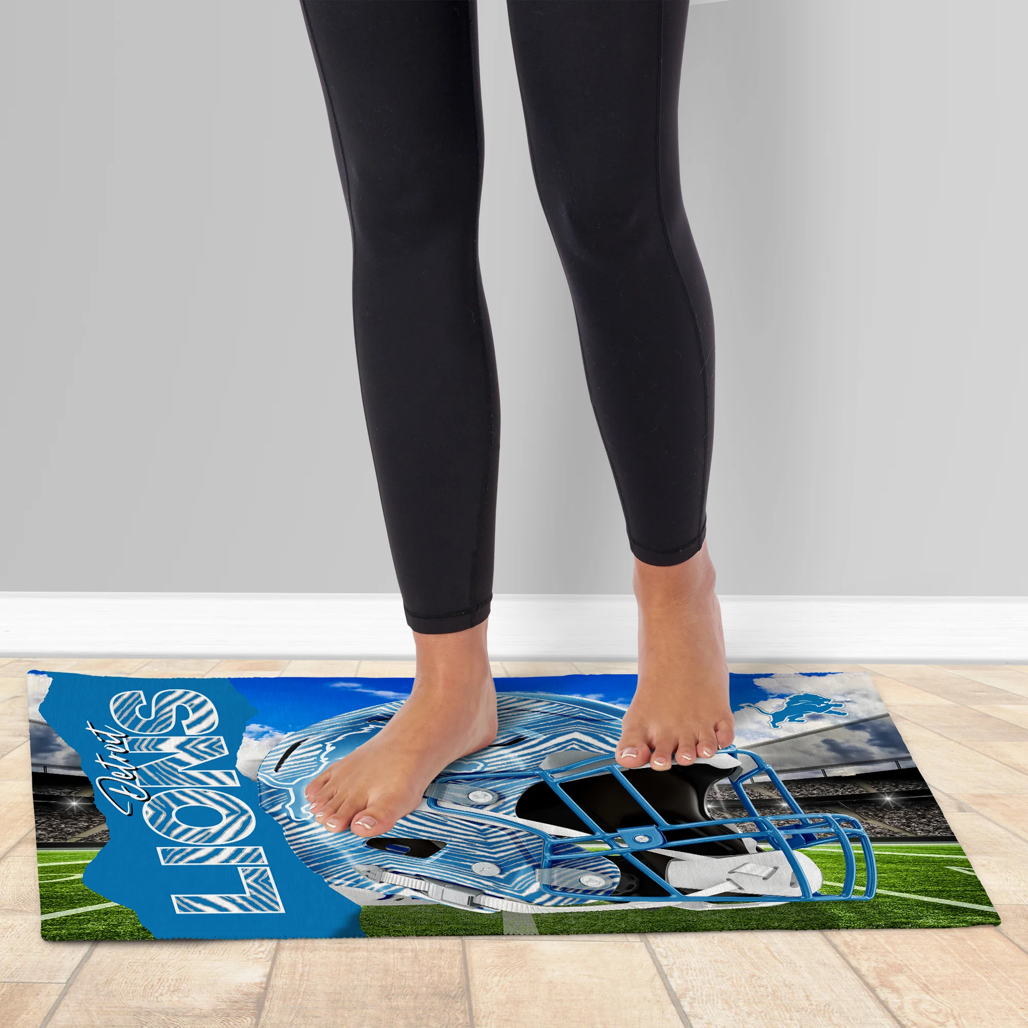 Zubaz X Northwest 20X32 WASHABLE RUG ZUBAZ - LIONS - Image 2