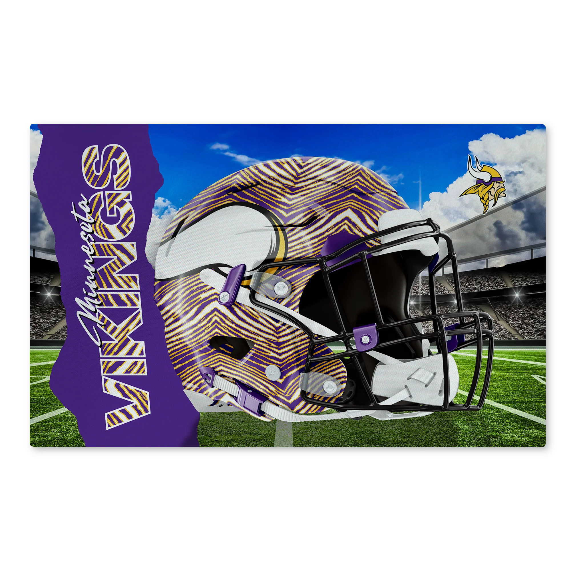 Zubaz X Northwest 20X32 WASHABLE RUG ZUBAZ - VIKINGS