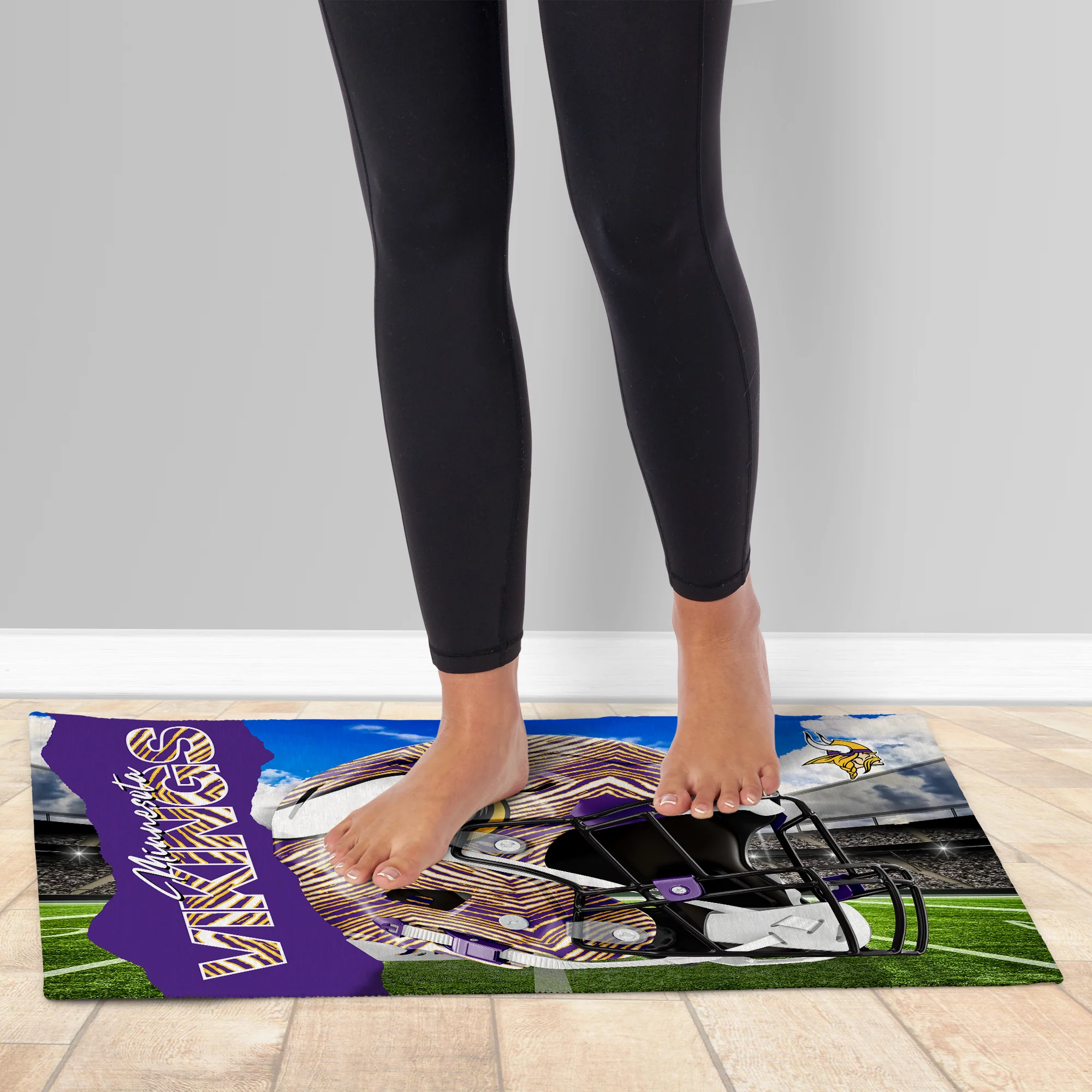 Zubaz X Northwest 20X32 WASHABLE RUG ZUBAZ - VIKINGS - Image 2