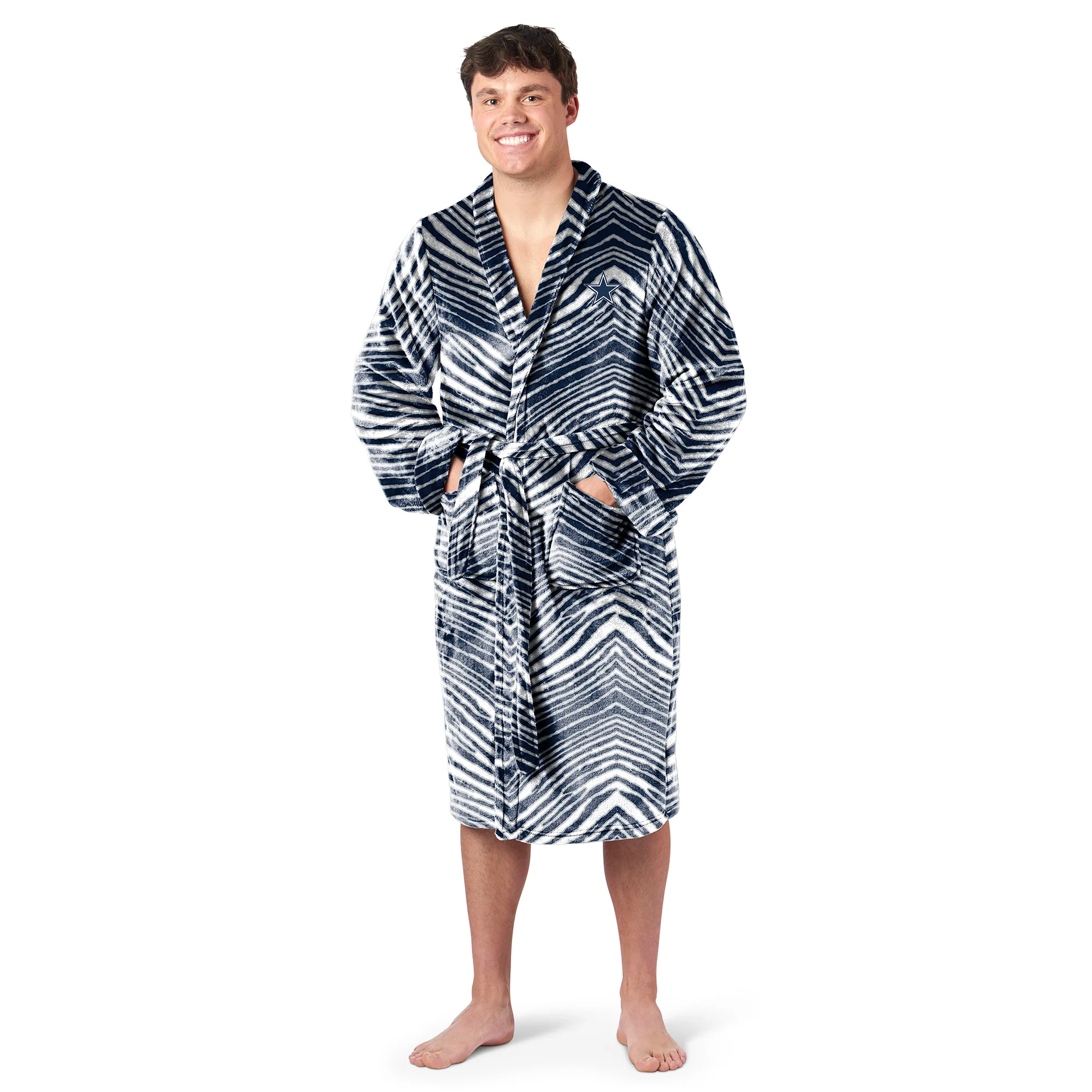 Zubaz X Northwest SCATTER PRINT ROBE ZUBAZ - COWBOYS