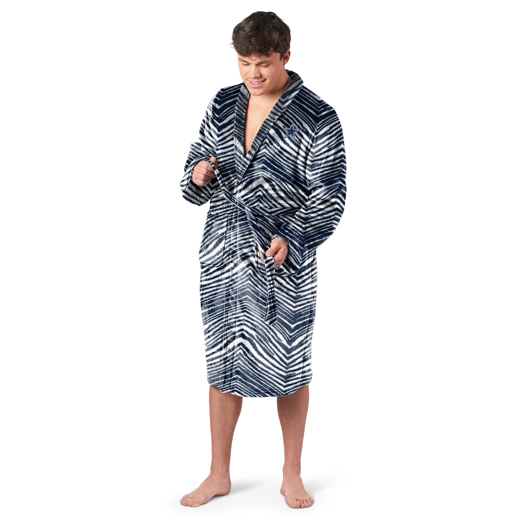 Zubaz X Northwest SCATTER PRINT ROBE ZUBAZ - COWBOYS - Image 2